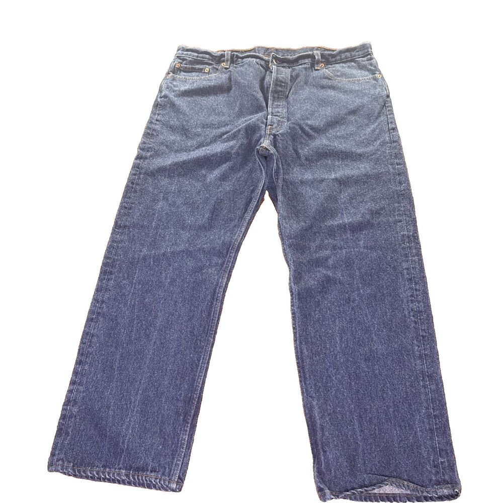 VTG Levis 501xx Jeans 46x32 Dark Wash Blue Denim Made In USA Straight Leg